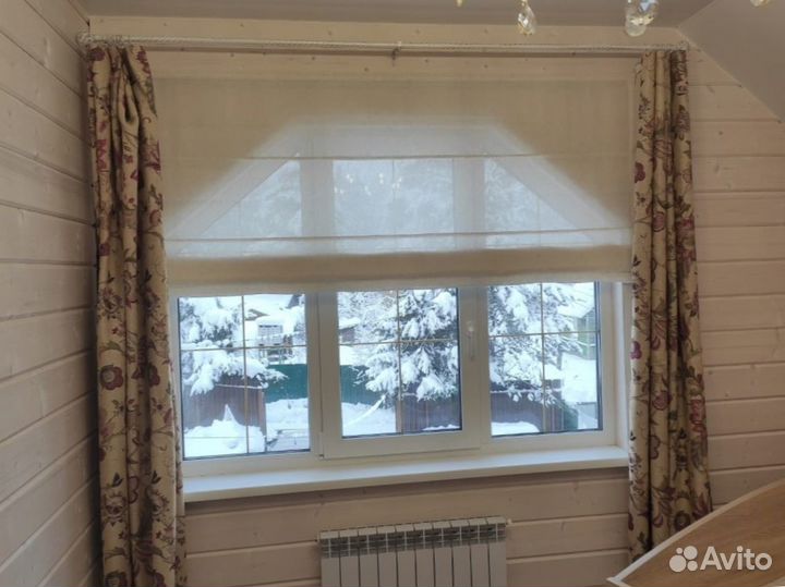 Римские шторы двойные