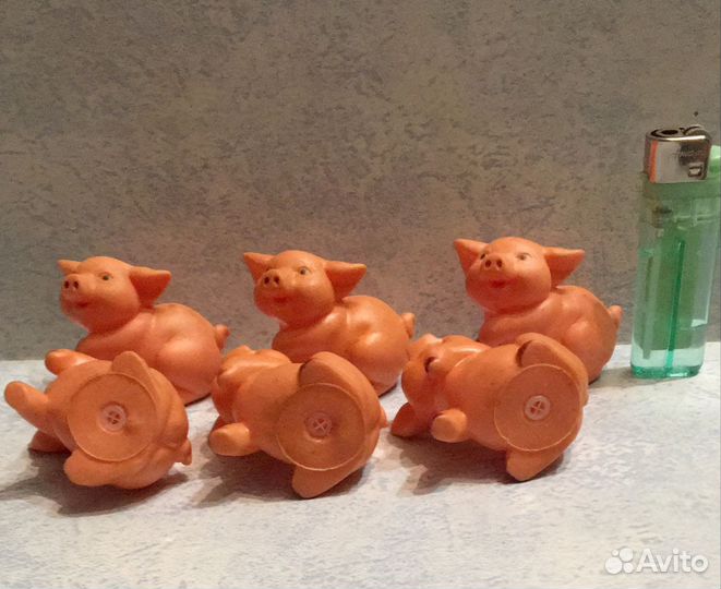 Резиновые игрушки СССР свиньи