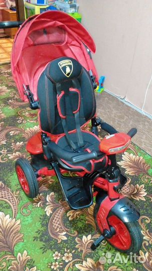 Детский велосипед коляска Lamborghini