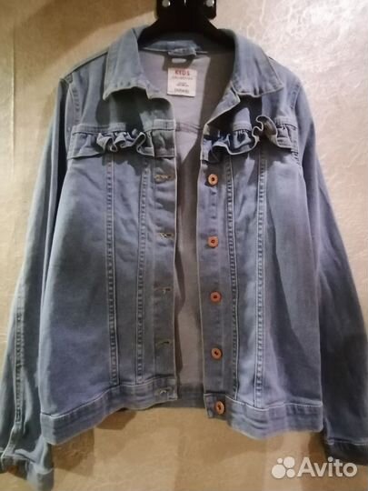 Джинсовая куртка для девочки 158 р