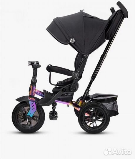 Велосипед с родительской ручкой, велосипед-коляска