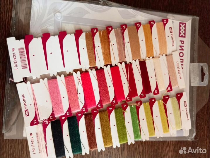 Остатки набора для вышивания вереск