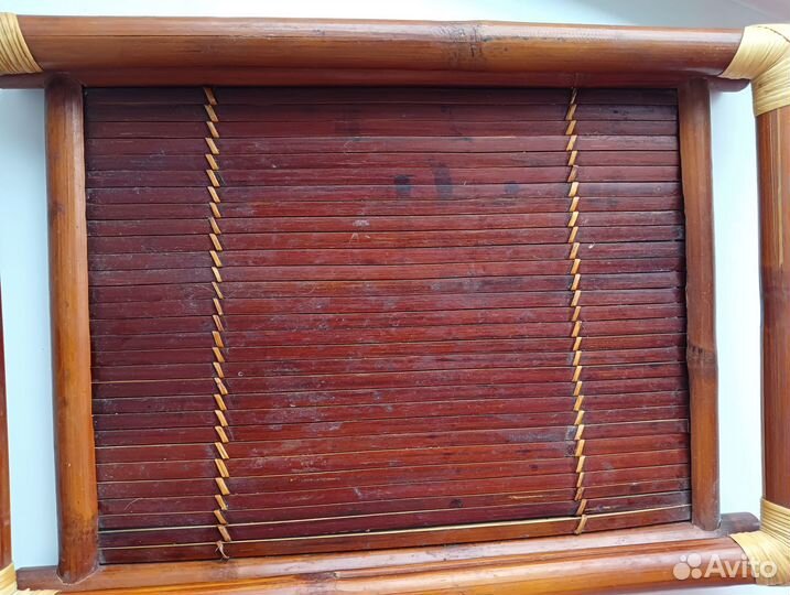 Поднос, деревянный, бамбук под реставрацию