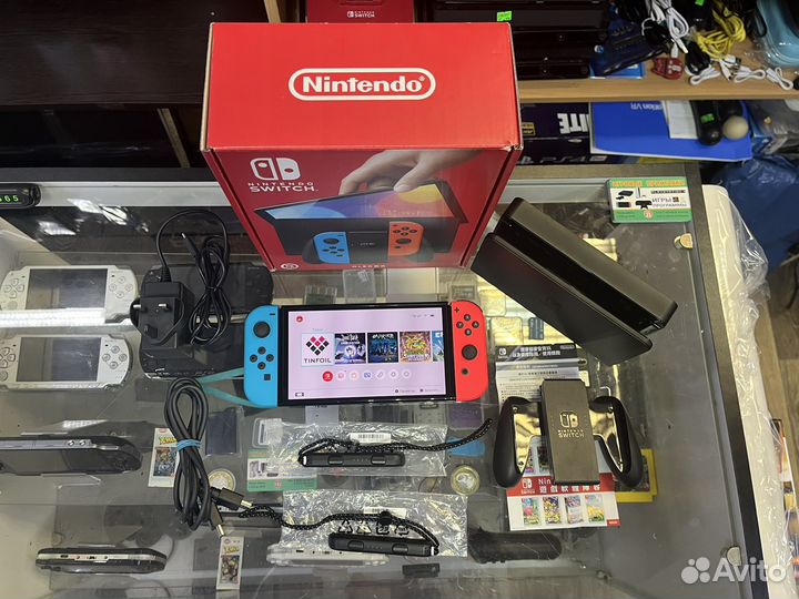 Nintendo switch oled Чип+20 игр