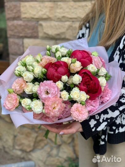 Букет с пионами на день рождения на доставку