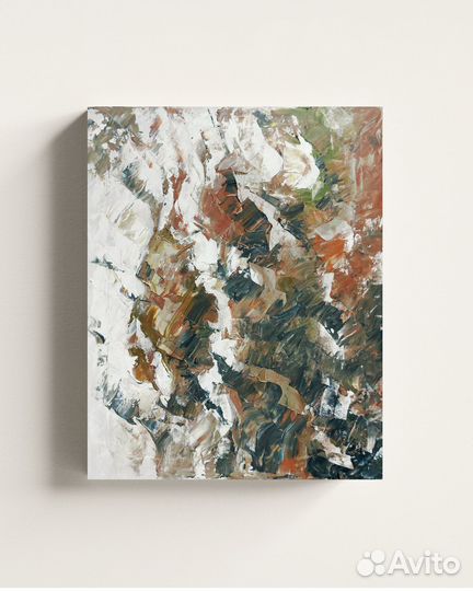 Абстрактная интерьерная картина маслом на холсте
