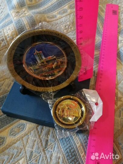 Тарелка и магнит Одесса