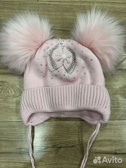 Шапки на девочку 86-92 пакетом
