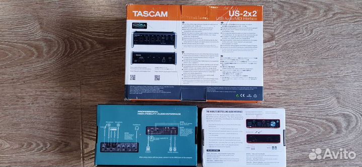 Звуковая карта Tascam US-2x2, Scarlett 2i2 3rd