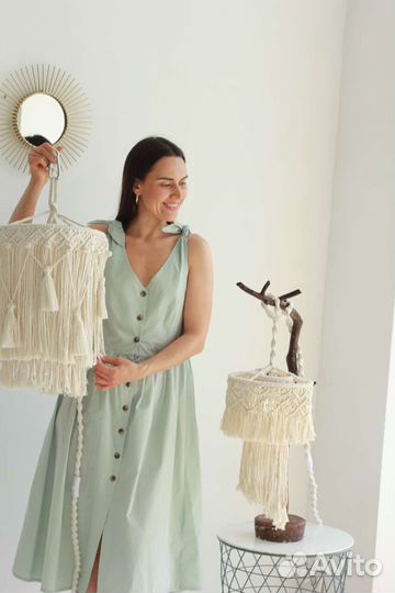 Абажур светильник макраме