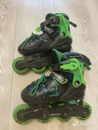Ролики детские Reaction раздвижные 28-31