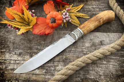 Национальный Карачаевский нож из х12мф