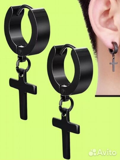 Сережки с крестами