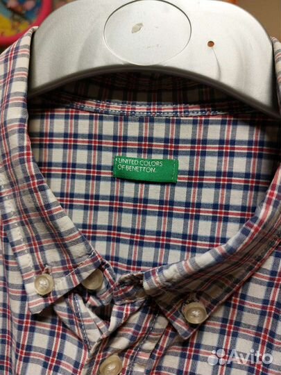 Школьная рубашка benetton для мальчика 170 - 176