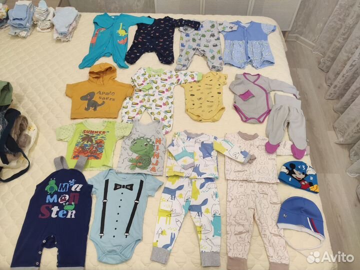 Вещи пакетом на мальчика 58, 62, 68