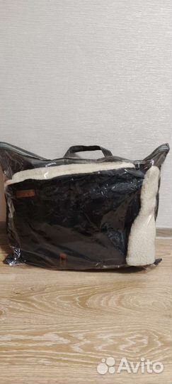 Конверт в коляску из овчины +муфта