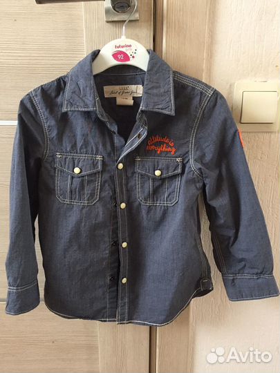 Стильные рубашки для мальчика 2-4 года