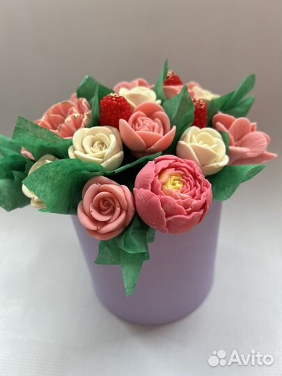 Букет из шоколадных цветов