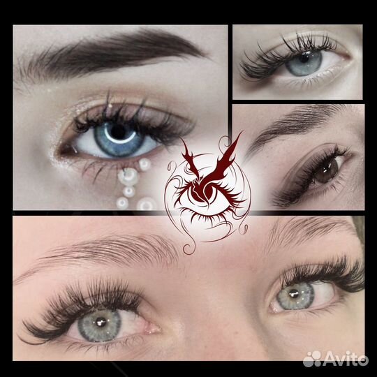 Наращивание ресниц модели