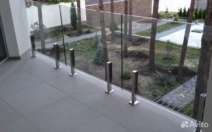 Перегородка из стекла лестница терраса