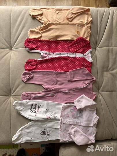 Игрушки, одежда 0-6мес 56,62,68