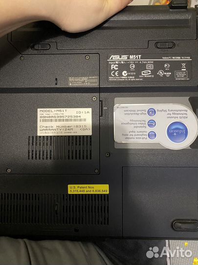 Ноутбук asus на запчасти