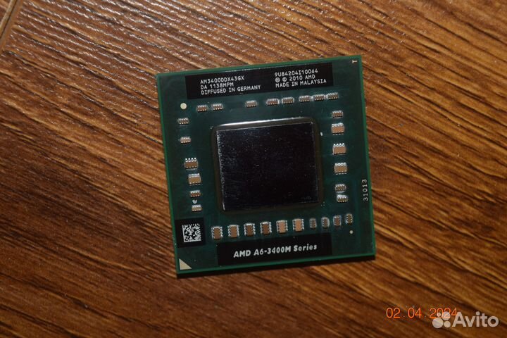 AMD A6-3400M для ноутбука