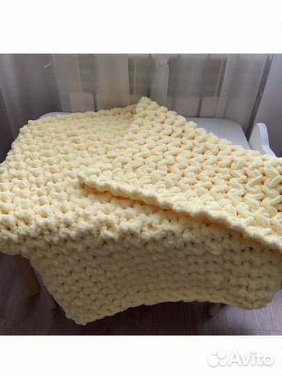 Плед детский вязаный ручная работа