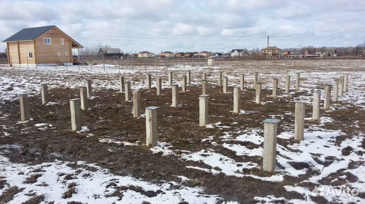 Сваи жб с установкой и монтажом