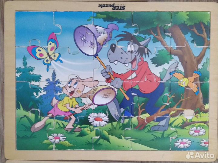 Деревянные пазлы большие