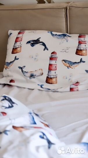 Детское постельное белье с китами