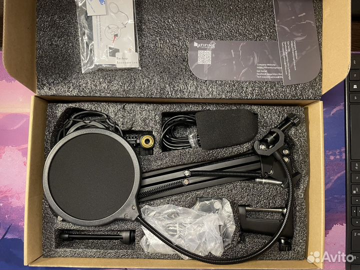 Конденсаторный USB микрофон Fifine (комплект)