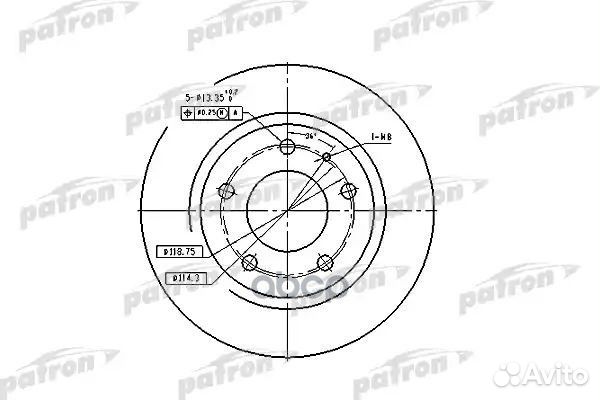 Диск тормозной задн ford USA: probe II 93-98, M