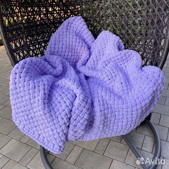 Пледы, шарфы, пинетки из Alize Puffy