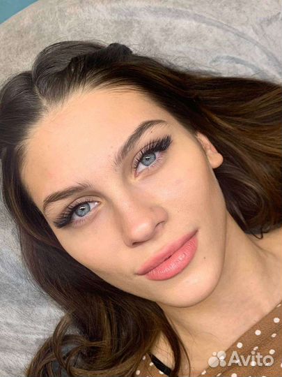 Наращивание ресниц, перманент брови, веки, губы