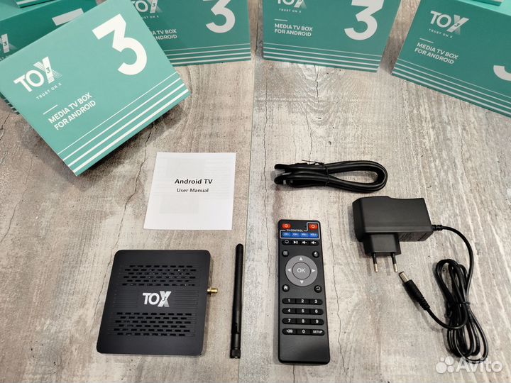 Тв Бокс TOX3 4/32, настройка под ключ