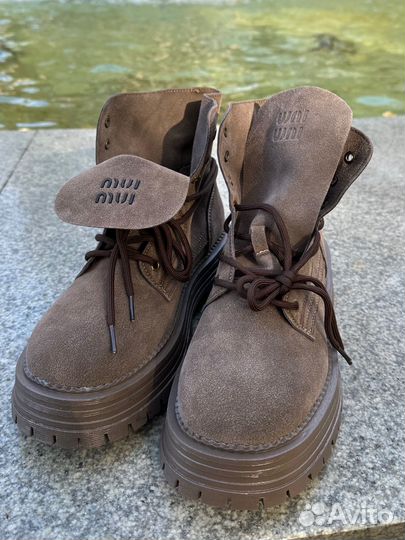 Ботинки зимние miu miu женские