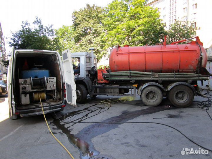 Выкачка сливных ям, Чистка труб канализации