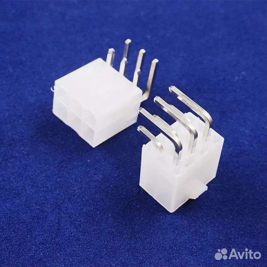 Разъём 6pin PCI-E 4.2мм угловой (5569-6P) для Asic