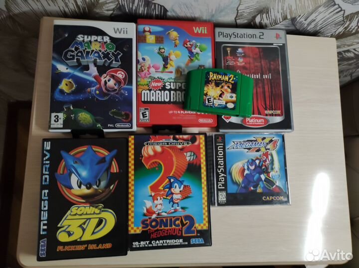 Лот игр для ps1, ps2,n64, wii, sega md