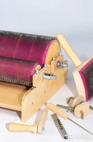 Кардер для шерсти барабанный ручной