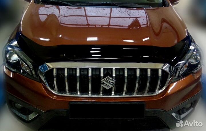 Дефлектор капота темный suzuki SX4 2016- / Сузуки Сх4