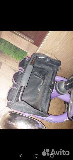 Детский велосипед с ручкой новый