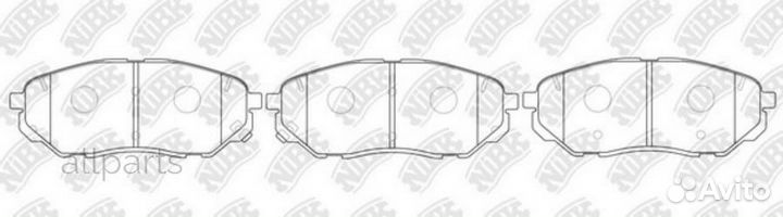 Nibk PN0662 PN0662-nibk колодки дисковые передние\ KIA Sorento 15