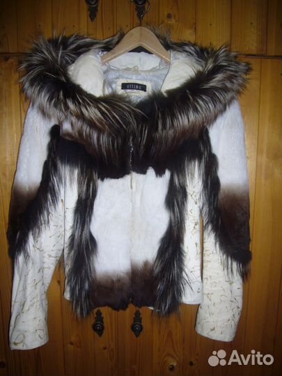 Куртка кожаная с мехом