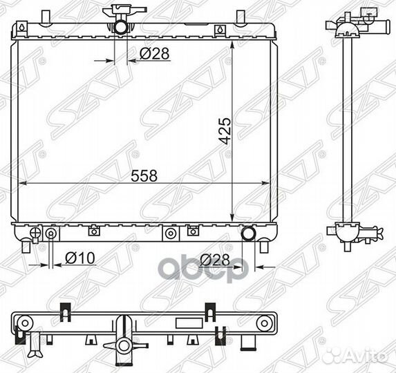Радиатор Daihatsu Terios 06- / Toyota Rush 06-1