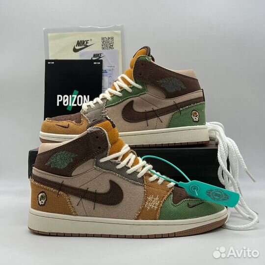 Nike Air Jordan 1 x Zion Williamson voodoo (с мехо