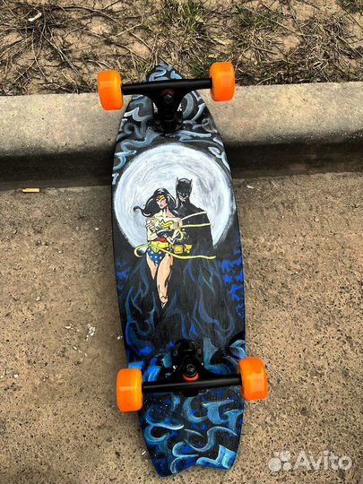 Скейтборд, ручная роспись