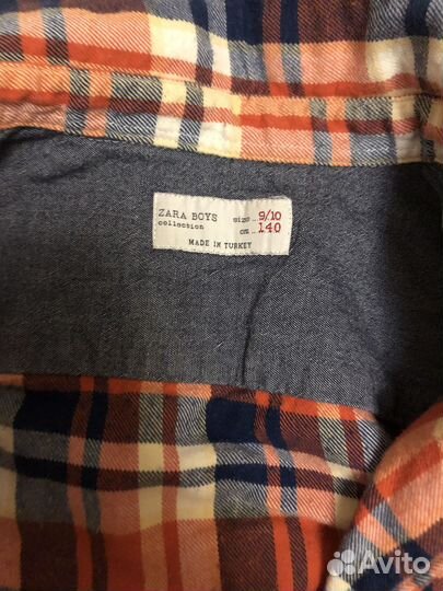 Рубашка фланель Zara 134