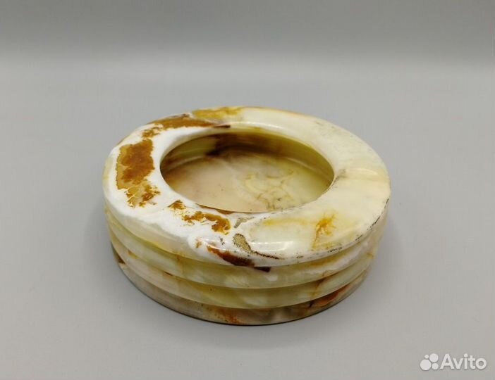 Пепельница 12,5*3,5 см камень Оникс